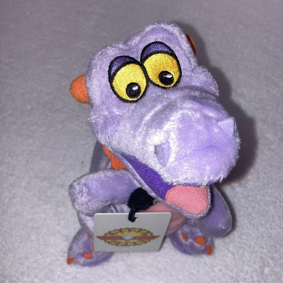 Disney Figment of the Imagination Institute & Lanyard Purple Plush Dragon - Picture 2 of 7